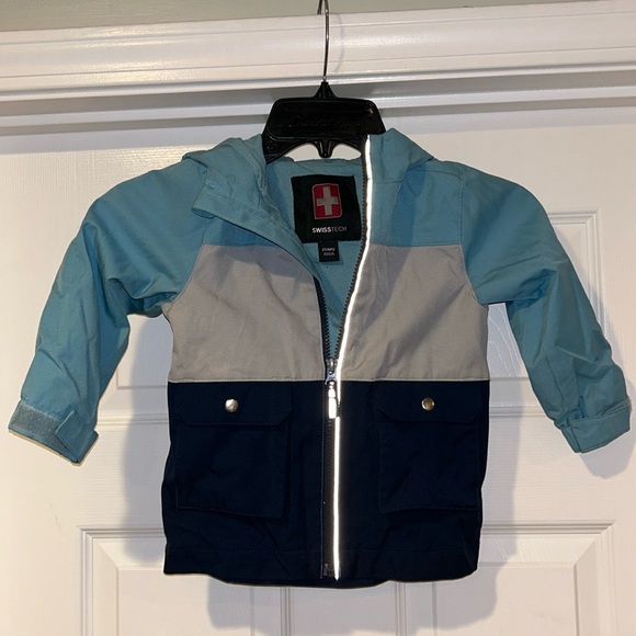 Swiss Tech Kids Hooded Jacket Blue Size 2T - Picture 1 of 6